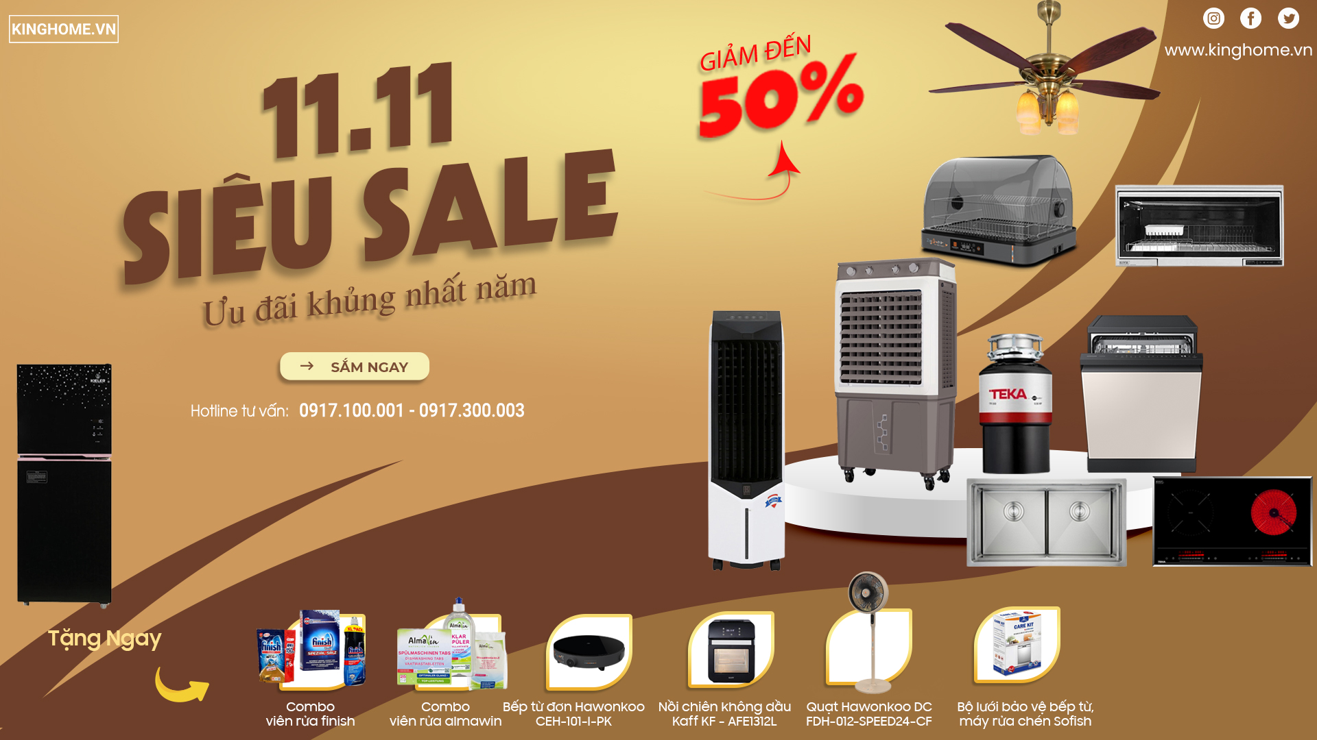 Siêu Sale 11.11 Ưu đãi khủng nhất năm giảm đến 50%