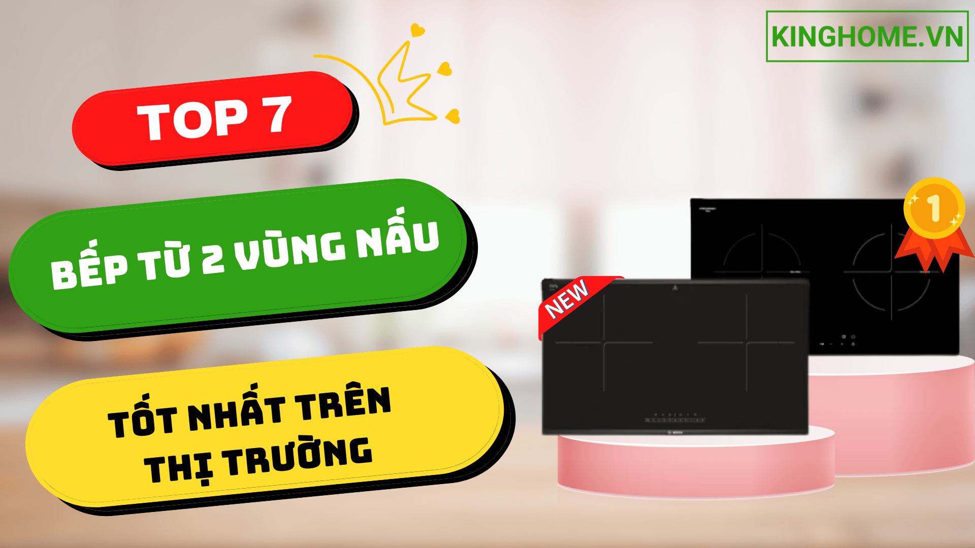 Top 7 mẫu bếp từ 2 vùng nấu tốt nhất trên thị trường hiện nay