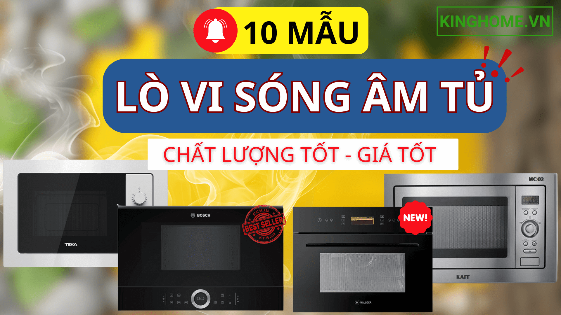 Gợi ý bạn 10 mẫu lò vi sóng âm tủ nhập khẩu chất lượng giá cả phải chăng nhất năm 2024