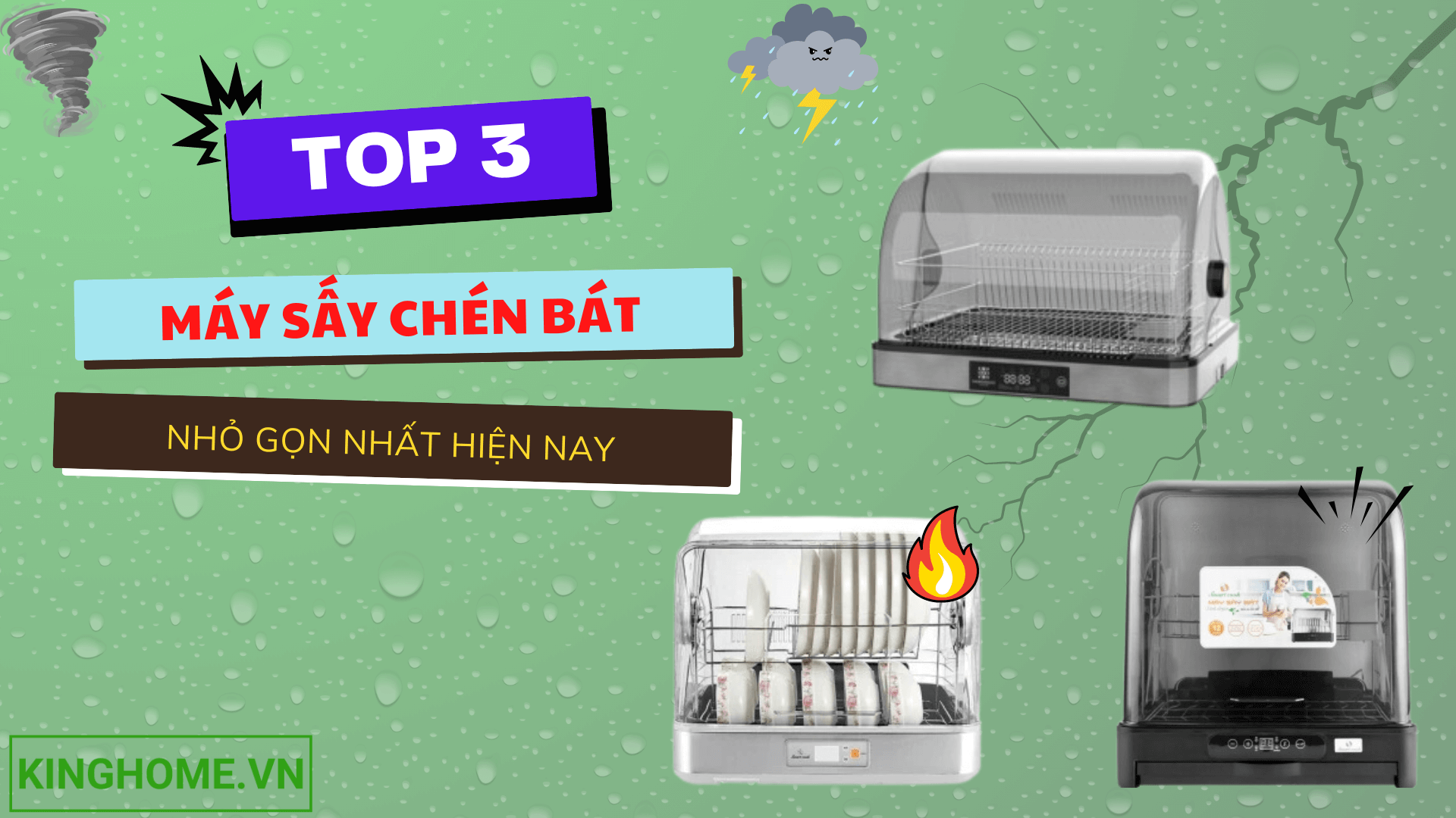 Top 3 máy sấy chén gia đình nhỏ gọn khiến chị em say mê đắm đuối trong năm 2024