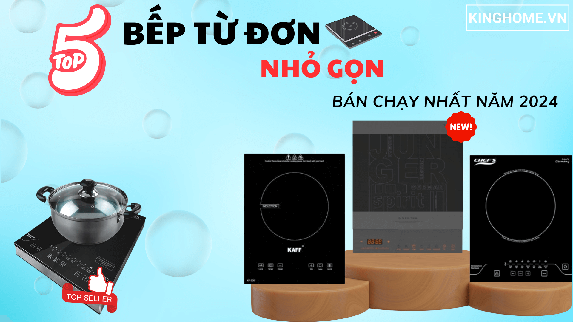 Top 5 mẫu bếp từ đơn nhỏ gọn bán chạy nhất đầu năm 2024