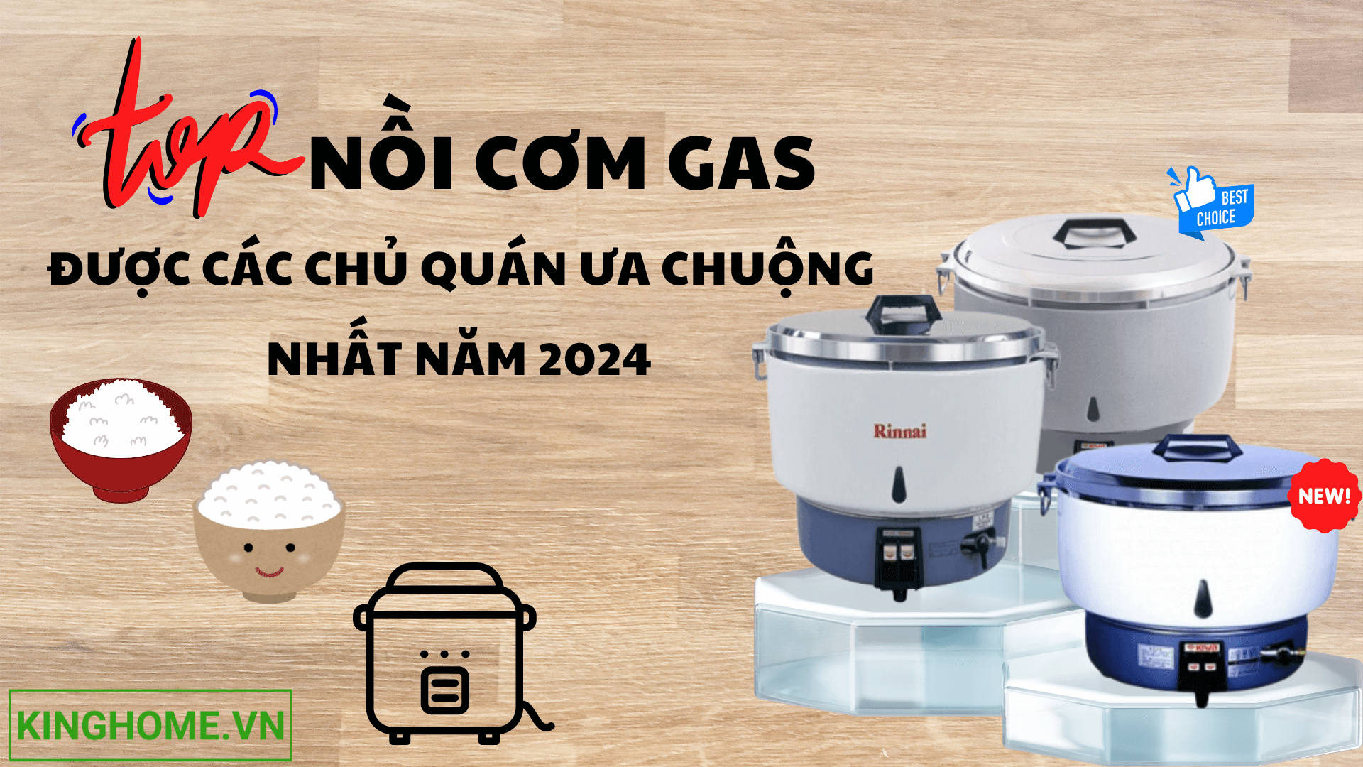 Top những nồi cơm gas được các chủ quán ăn ưa chuộng nhất đầu năm 2024