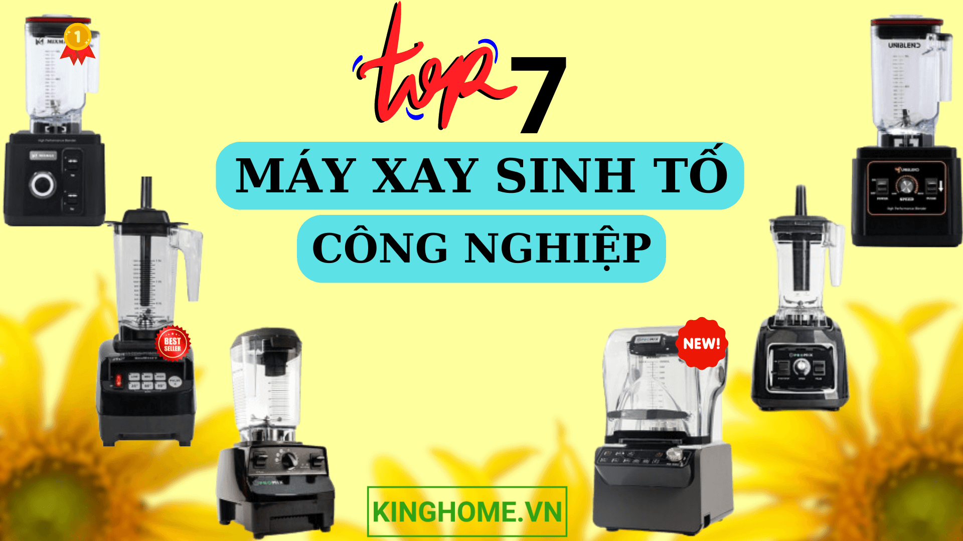 Top 7 máy xay sinh tố công nghiệp mà chủ quán hay lựa chọn nhất đầu năm 2024