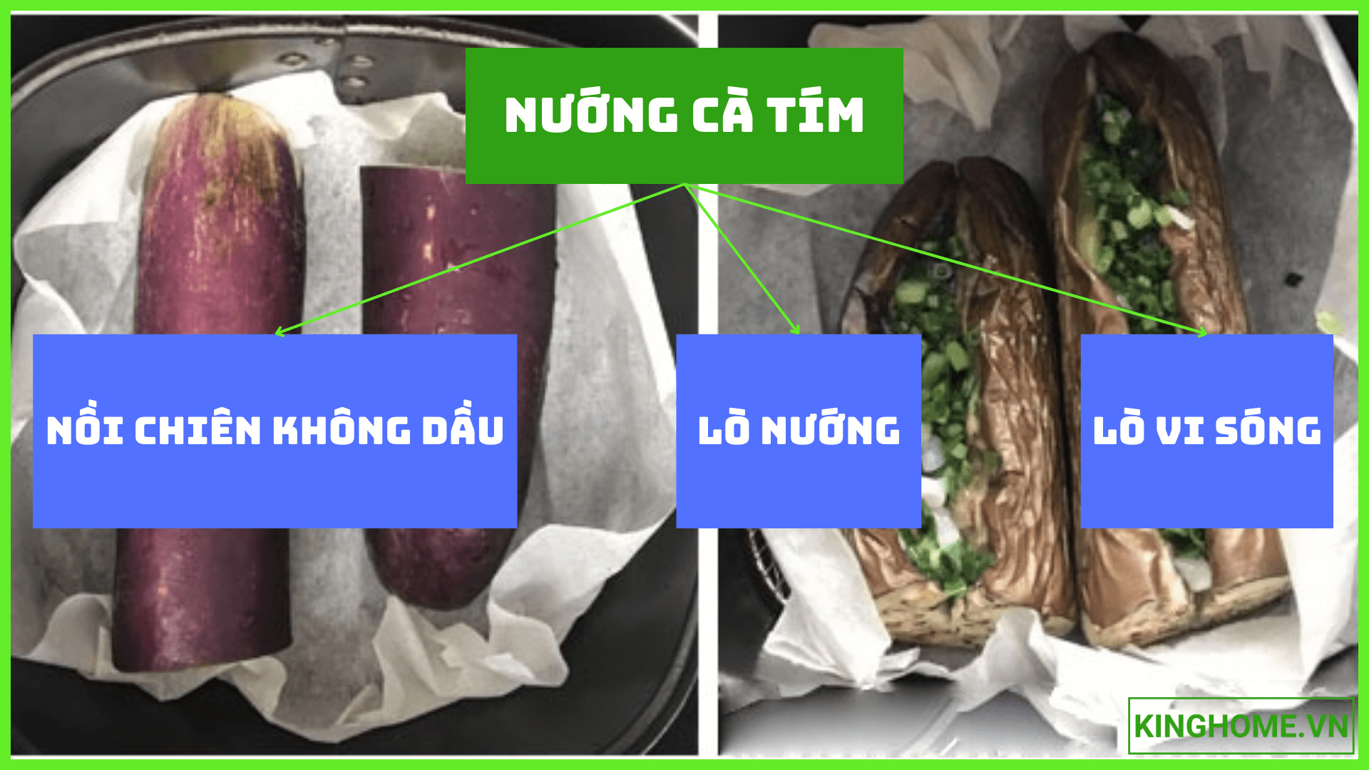 Nướng cà tím thơm ngon, mềm mịn: Nên chọn nồi chiên không dầu, lò nướng hay lò vi sóng?