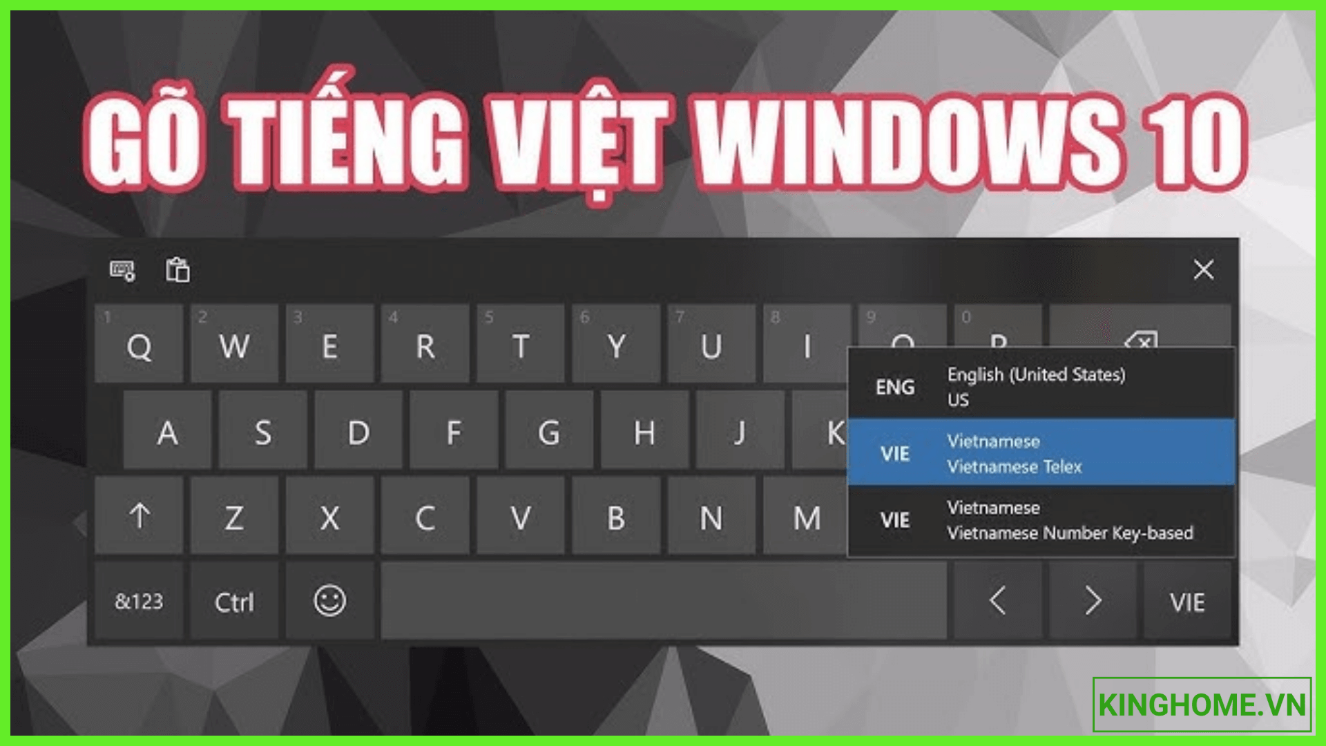 Cách cài đặt và xoá bàn phím Tiếng Việt (Vietnamese keyboard) trên Windows 10 đơn giản dễ hiểu