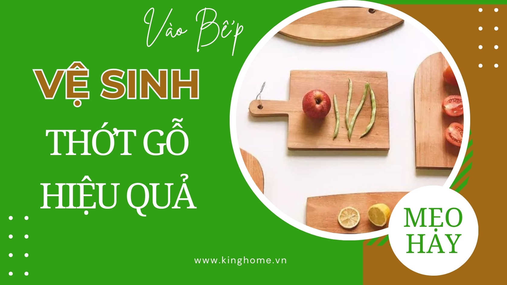 Cách làm sạch thớt gỗ lâu ngày hiệu quả, đơn giản ngay tại nhà