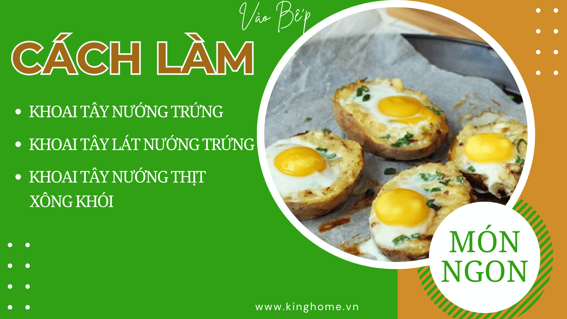 Top 3 cách làm khoai tây nướng trứng béo ngon đơn giản cho bữa sáng dinh dưỡng