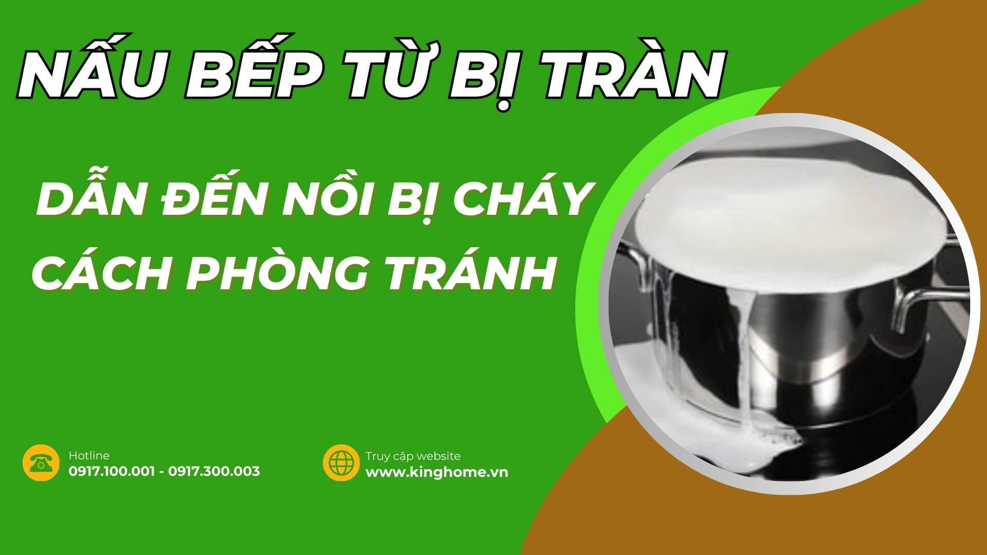 Nấu bếp từ bị tràn cháy nồi rất nguy hiểm và các cách phòng tránh