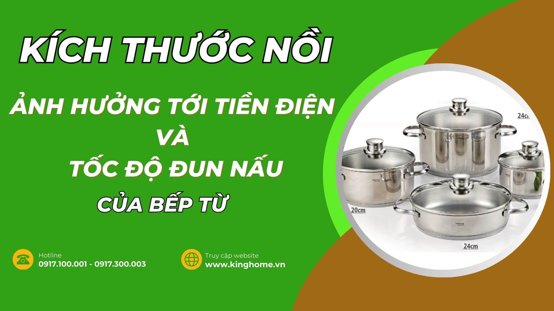 Lý do kích thước nồi ảnh hưởng tới tiền điện và tốc độ đun nấu của bếp từ