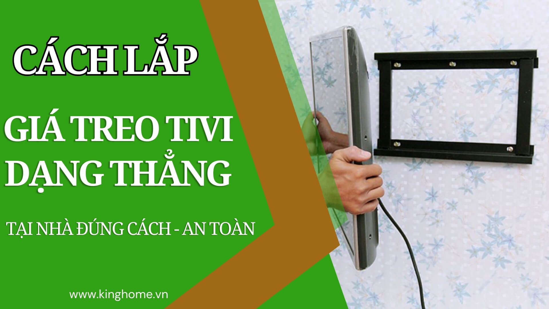 Cách lắp giá treo tivi dạng thẳng tại nhà đúng cách và an toàn bạn nên biết