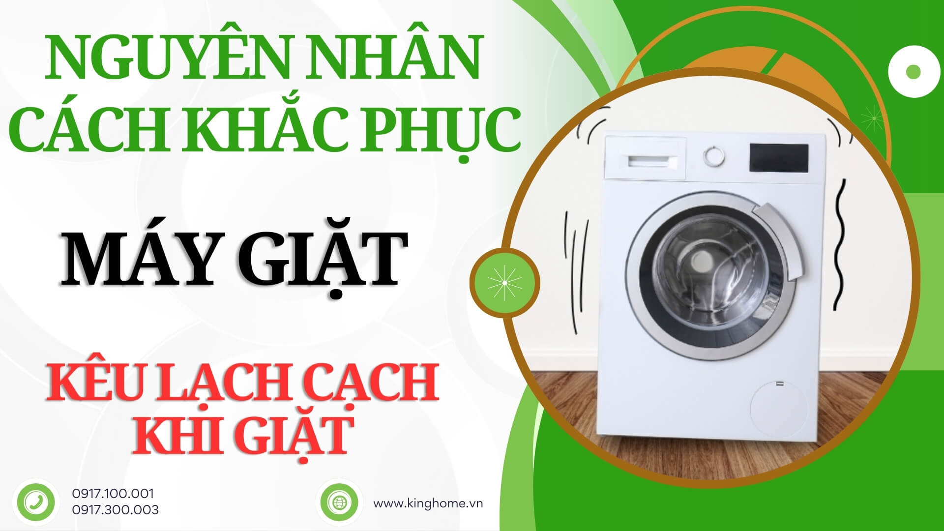 Máy giặt kêu lạch cạch khi giặt là do đâu? Cách khắc phục hiệu quả