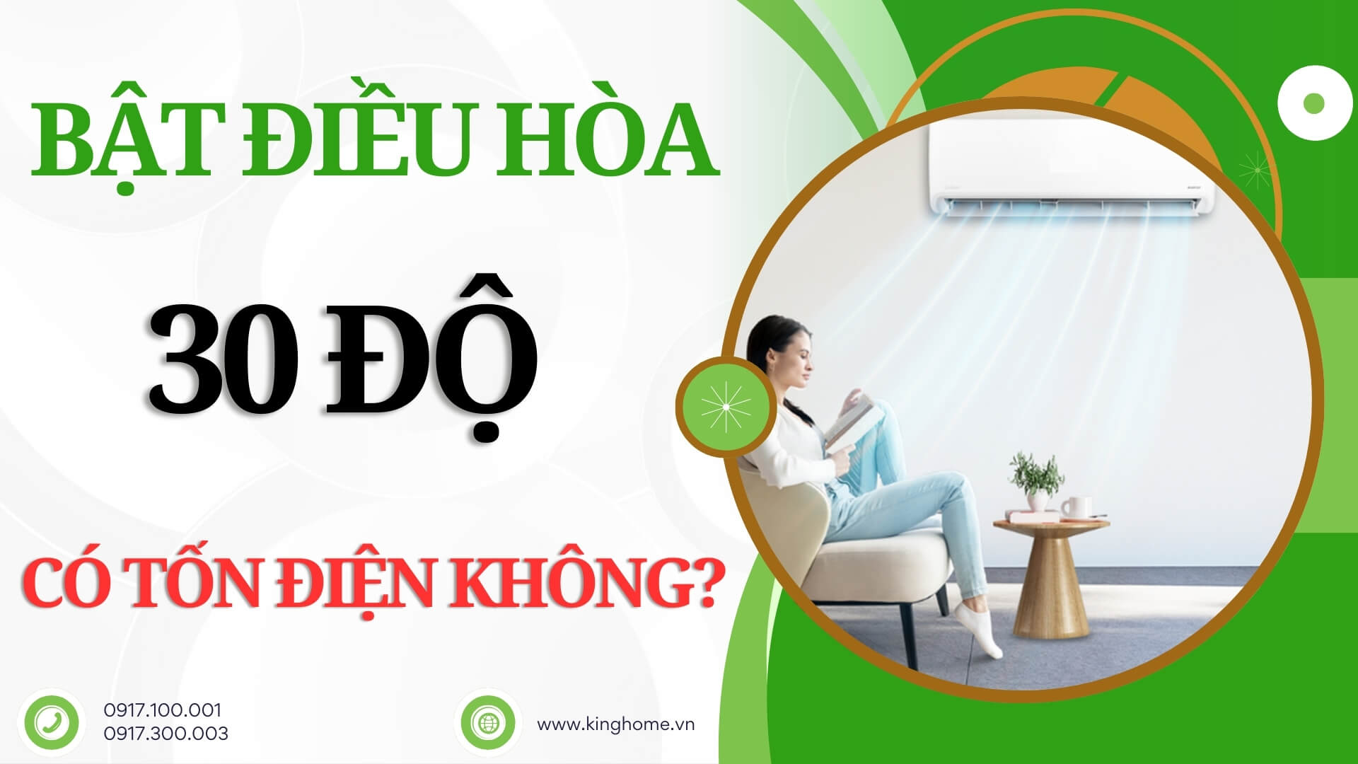 Bật điều hòa 30 độ có tốn điện không? Để nhiệt độ điều hoà bao nhiêu là tốt?