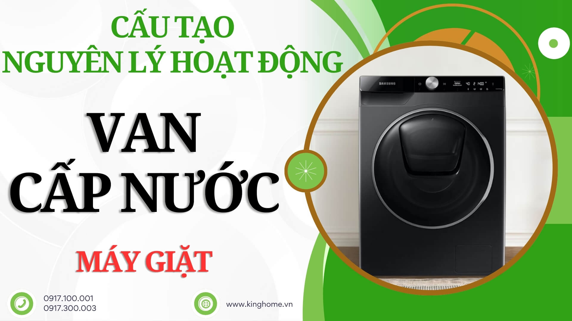 Cấu tạo và nguyên lý hoạt động của van cấp nước máy giặt