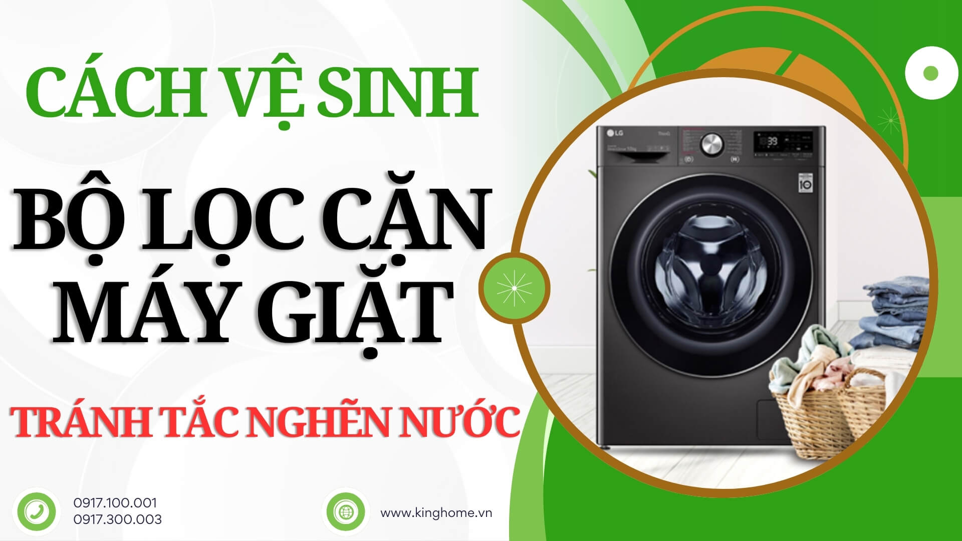 Hướng dẫn cách vệ sinh bộ lọc cặn máy giặt tránh tắc nghẽn nước