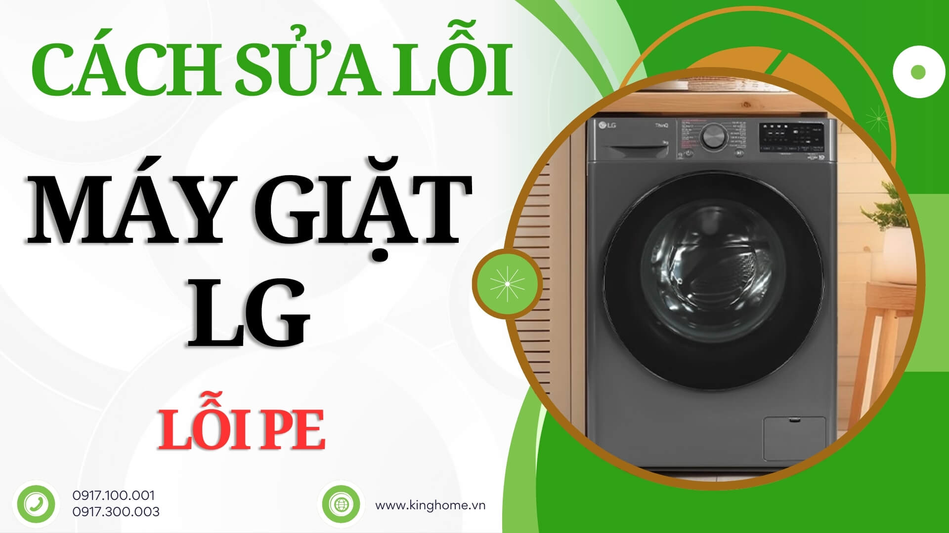 Lỗi PE máy giặt LG là gì và cách sửa lỗi chi tiết