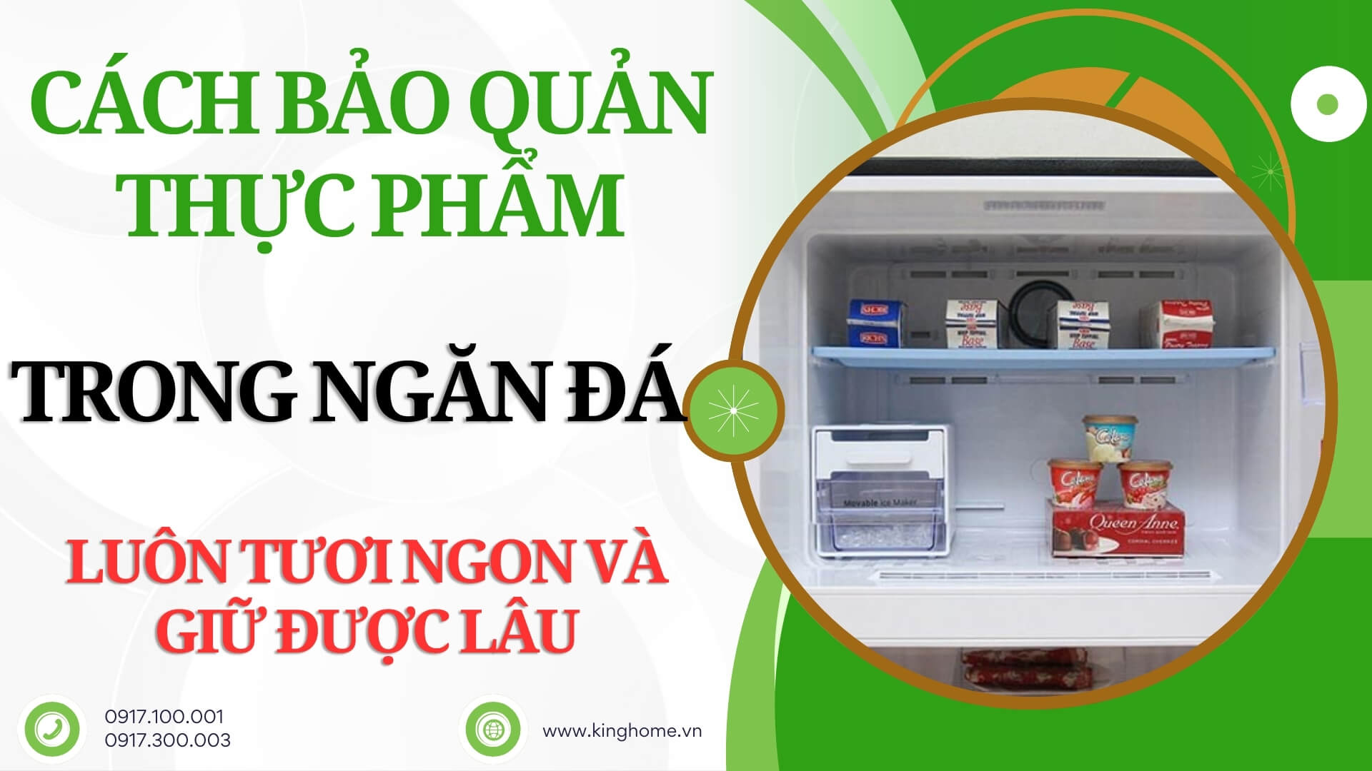 Cách bảo quản thực phẩm trong ngăn đá luôn tươi ngon và giữ được lâu