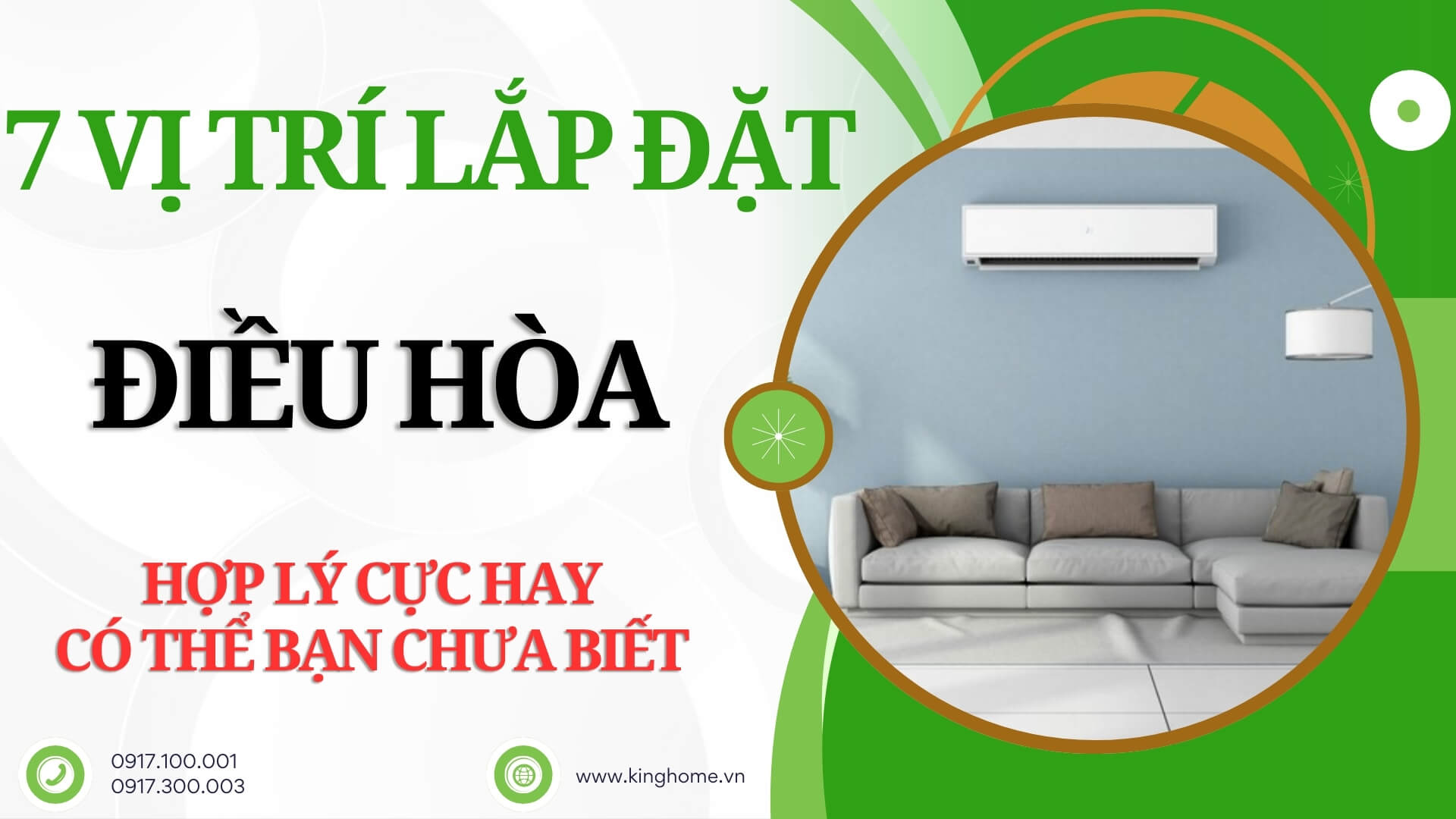 7 vị trí lắp đặt điều hòa hợp lý cực hay có thể bạn chưa biết