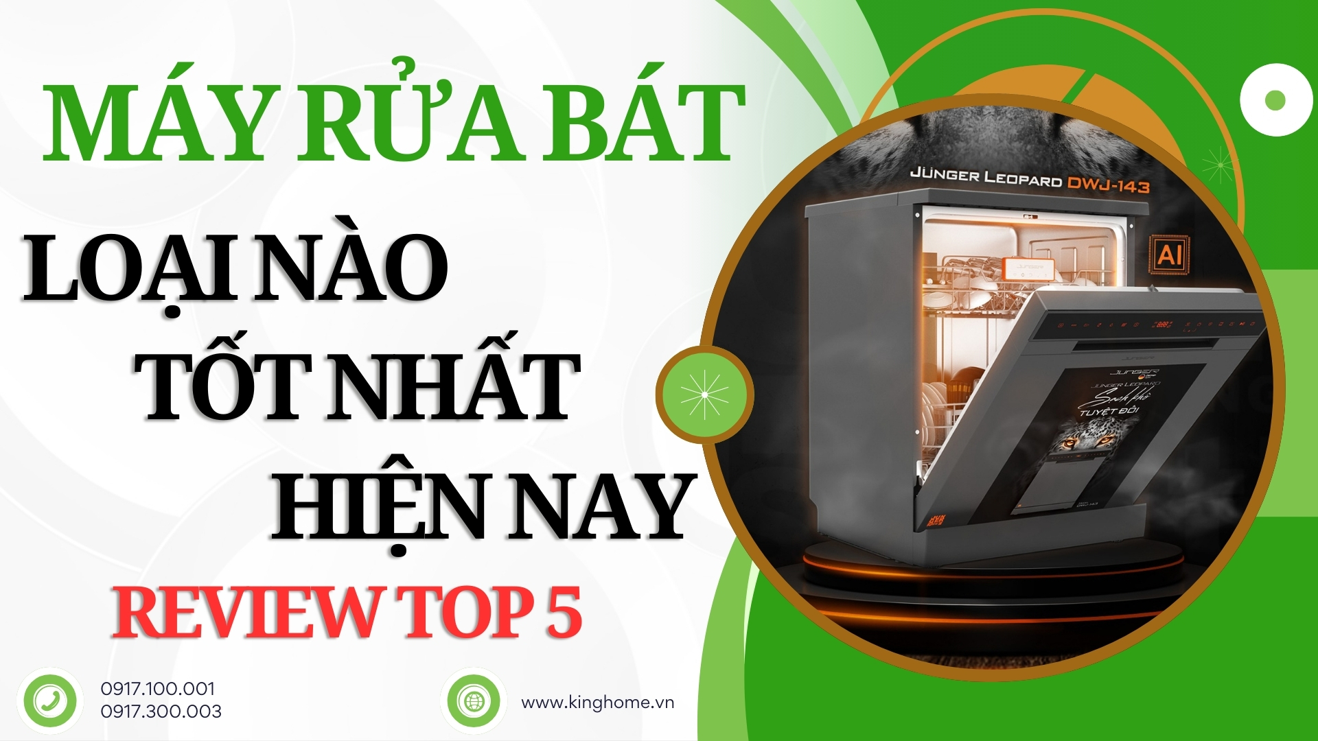 Máy rửa bát loại nào tốt nhất hiện nay - Review TOP 5