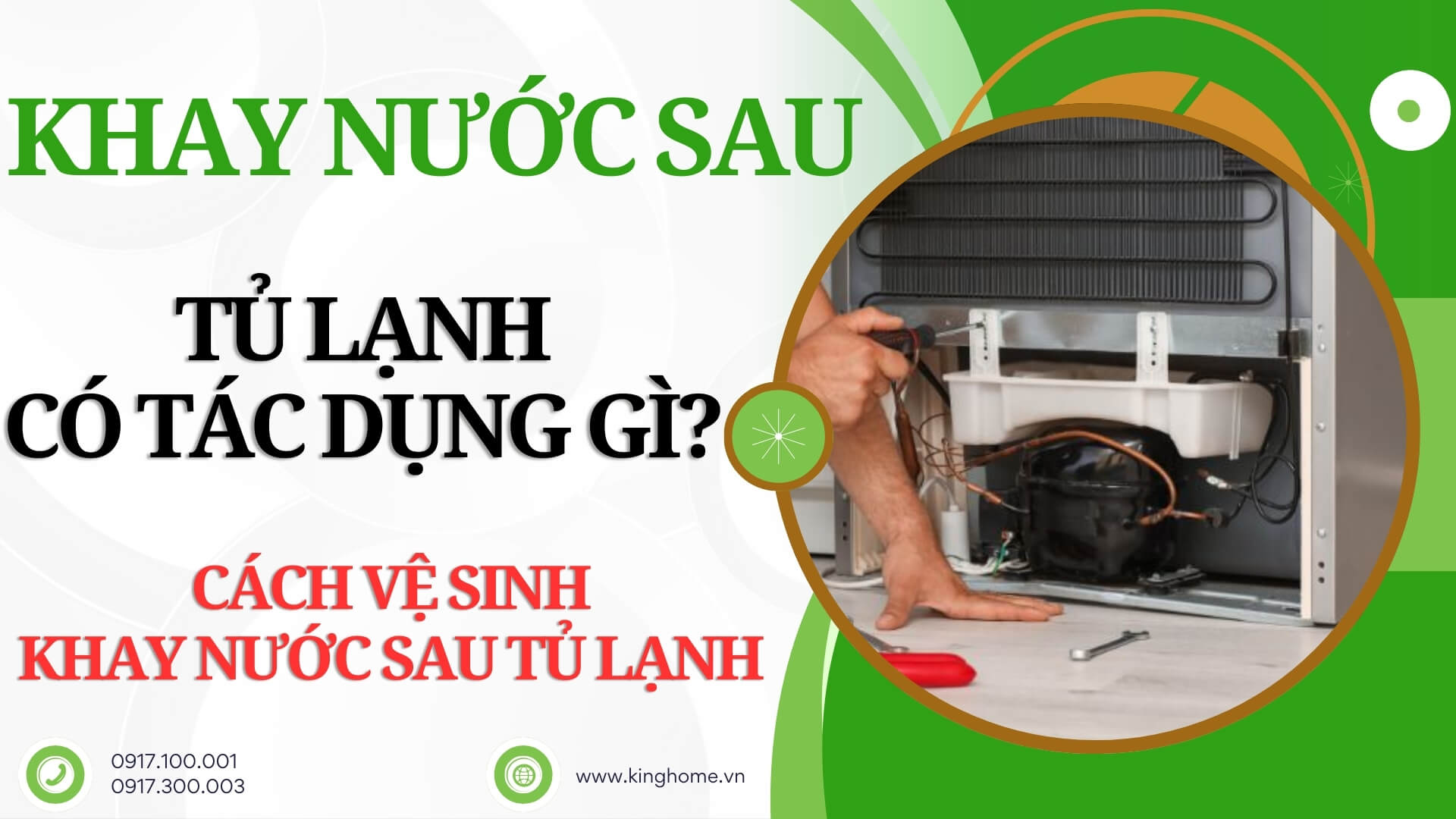 Khay nước sau tủ lạnh có tác dụng gì? Hướng dẫn cách vệ sinh khay nước sau tủ lạnh