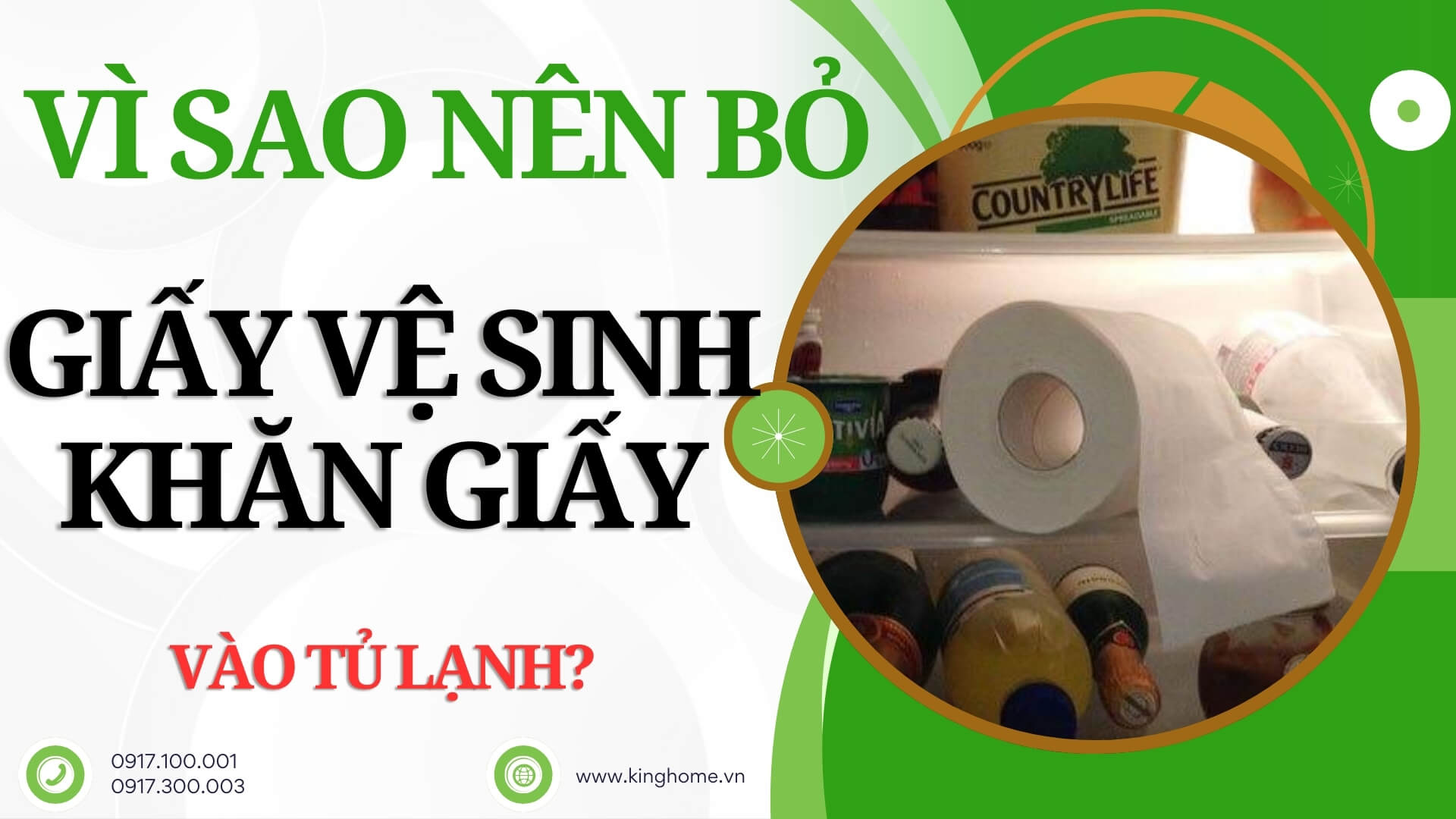 Vì sao nên bỏ giấy vệ sinh, khăn giấy vào tủ lạnh? Có tác dụng gì?