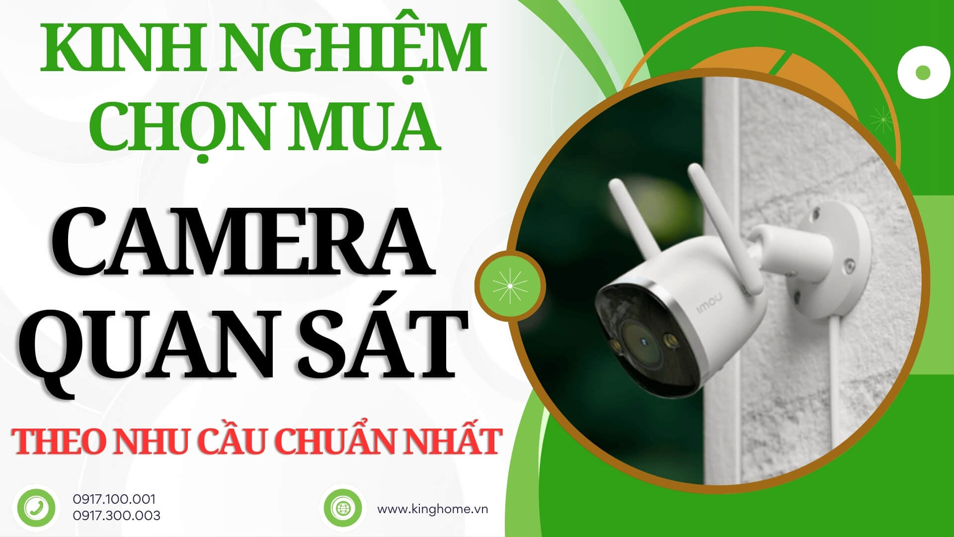 Kinh nghiệm chọn mua camera quan sát theo nhu cầu chuẩn nhất