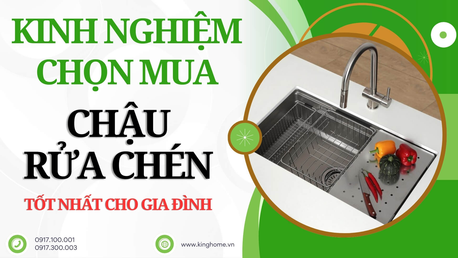 Kinh nghiệm chọn mua chậu rửa chén tốt nhất cho gia đình