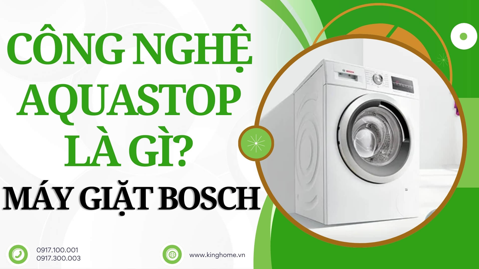 Công nghệ Aquastop là gì? Máy giặt Bosch có công nghệ hay quá