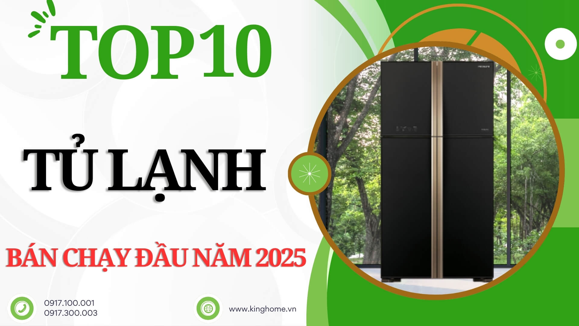 Top 10 tủ lạnh bán chạy đầu năm 2025