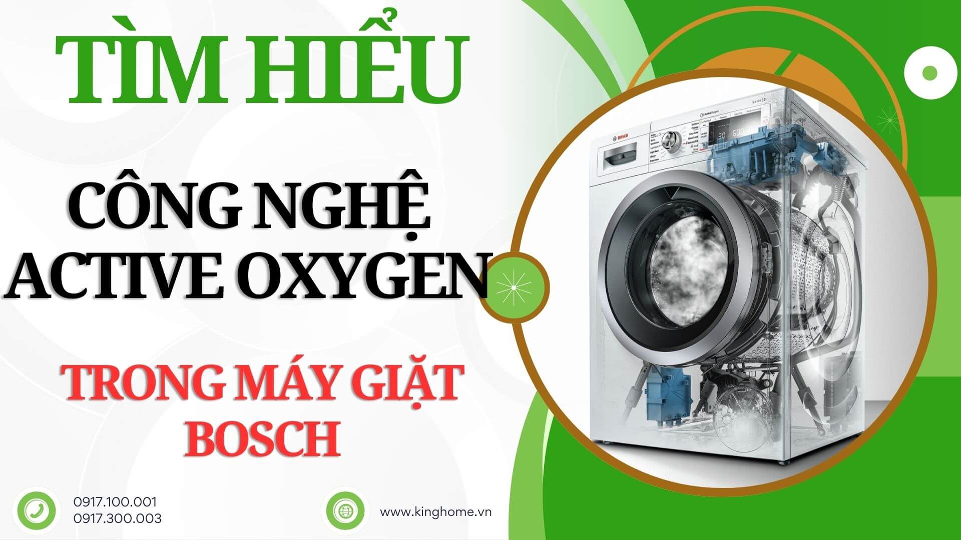 Tìm hiểu công nghệ Active Oxygen trong máy giặt Bosch