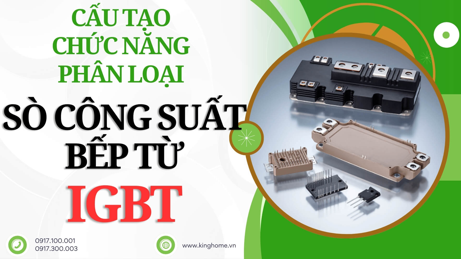 Sò công suất bếp từ IGBT là gì - Cấu tạo, chức năng, phân loại