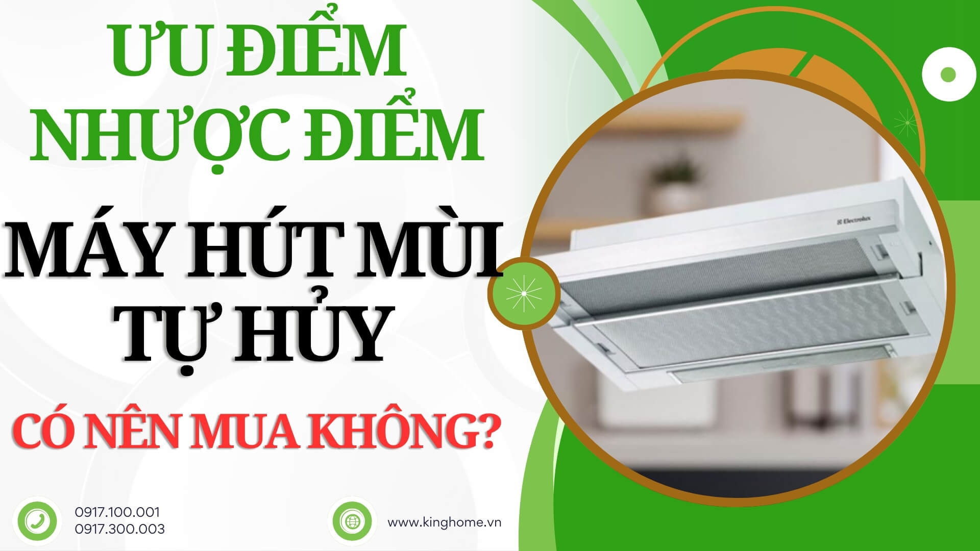 Máy hút mùi tự hủy là gì? Ưu, nhược điểm - Có nên mua không?