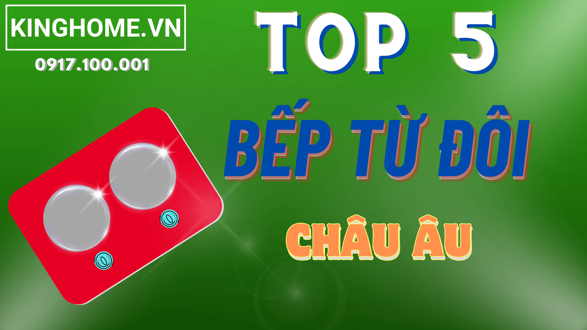 Top 5 Bếp từ đôi sản xuất Châu Âu đang được ưa chuộng