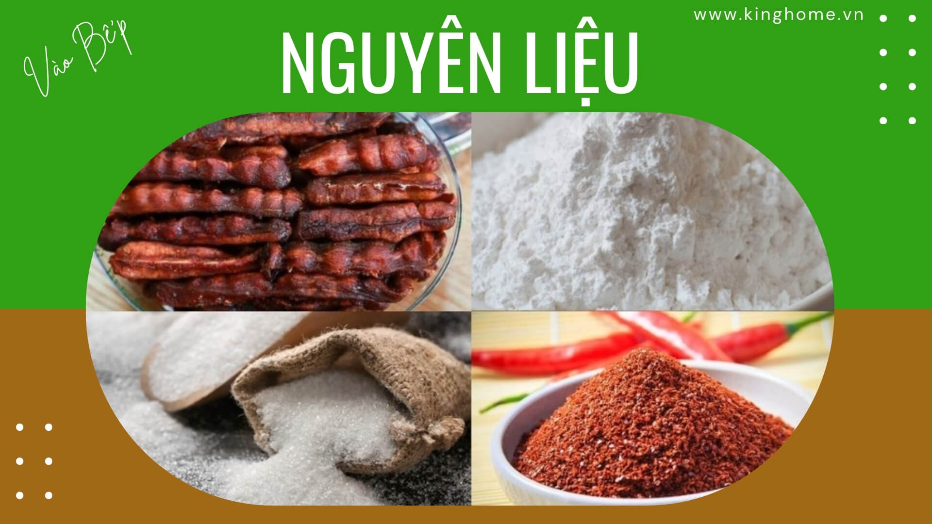 Nguyên liệu Mứt me viên muối ớt