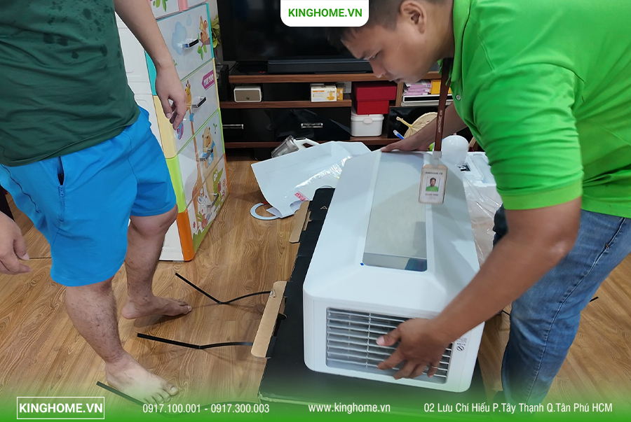 Thi công máy lọc không khí cấp khí tươi Airproce Smartvent AC 16 tại Nhà Phố Phường Tam Thắng TPHCM