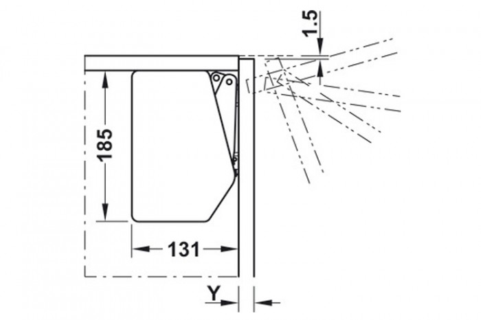 Bộ Hộp Lực Free – Flap 1.7 Model B Hafele 372.91.407 Giá Khuyến Mãi ...