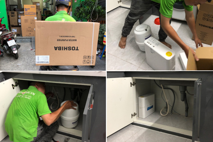 Lắp đặt máy lọc nước Toshiba