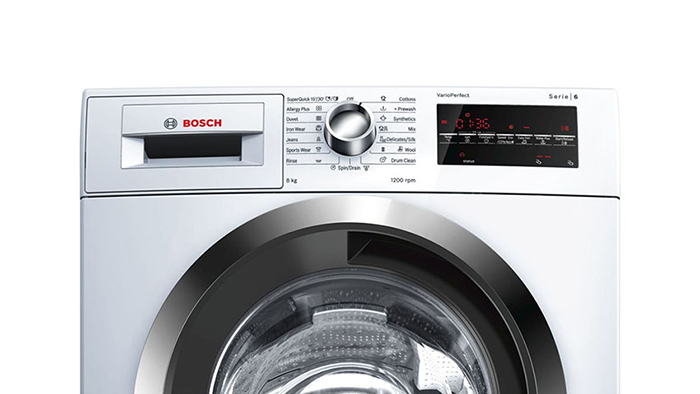 Máy giặt Bosch WAW28440SG bảng điều khiển hiển thị rõ ràng