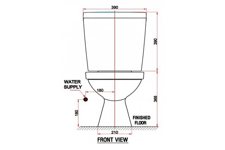 Bàn cầu 2 khối Winplus+ American Standard VF-2397