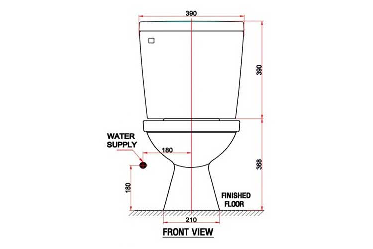 Bàn cầu 2 khối Winplus American Standard VF-2398