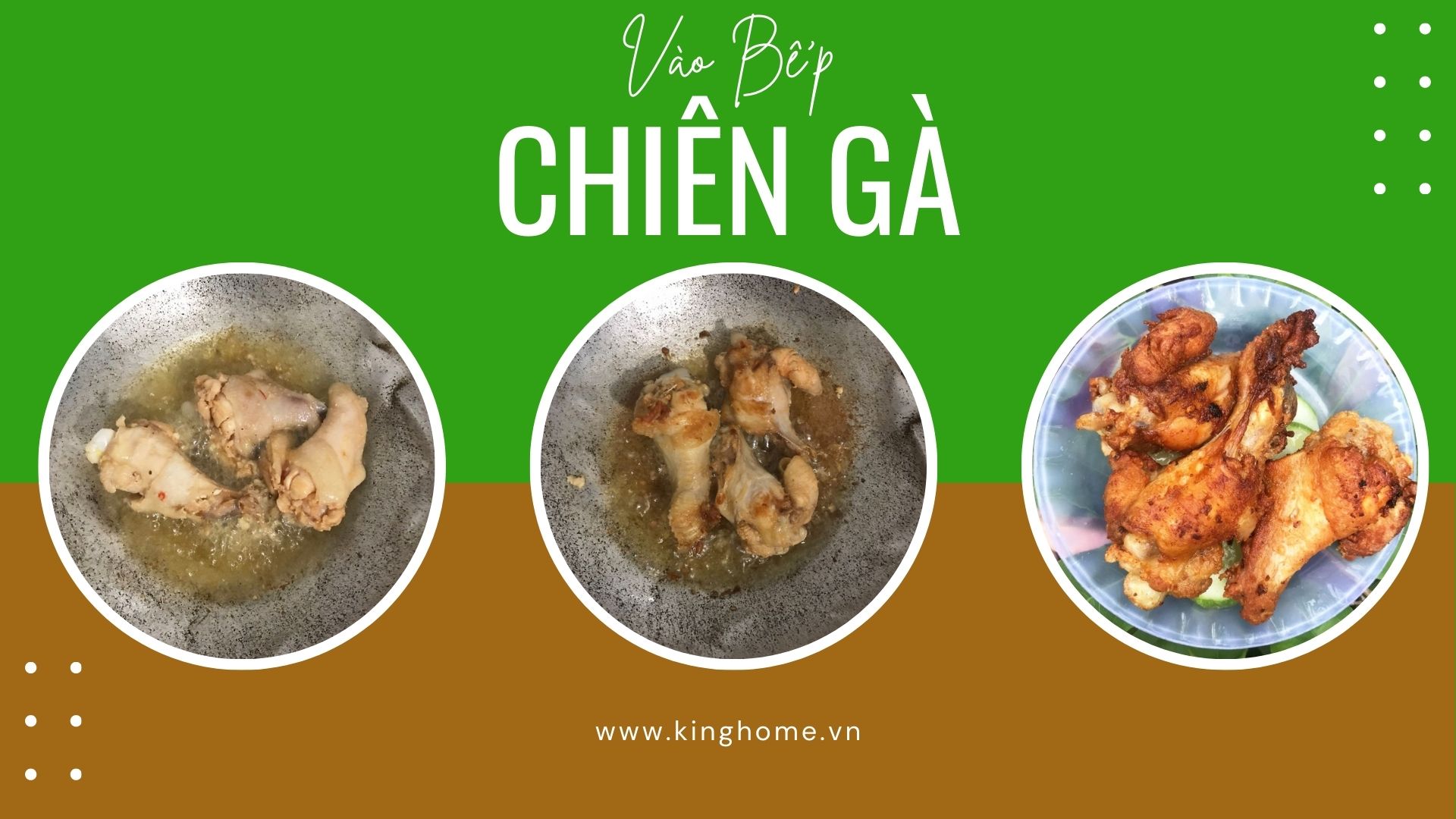 Chế biến gà chiên muối ớt