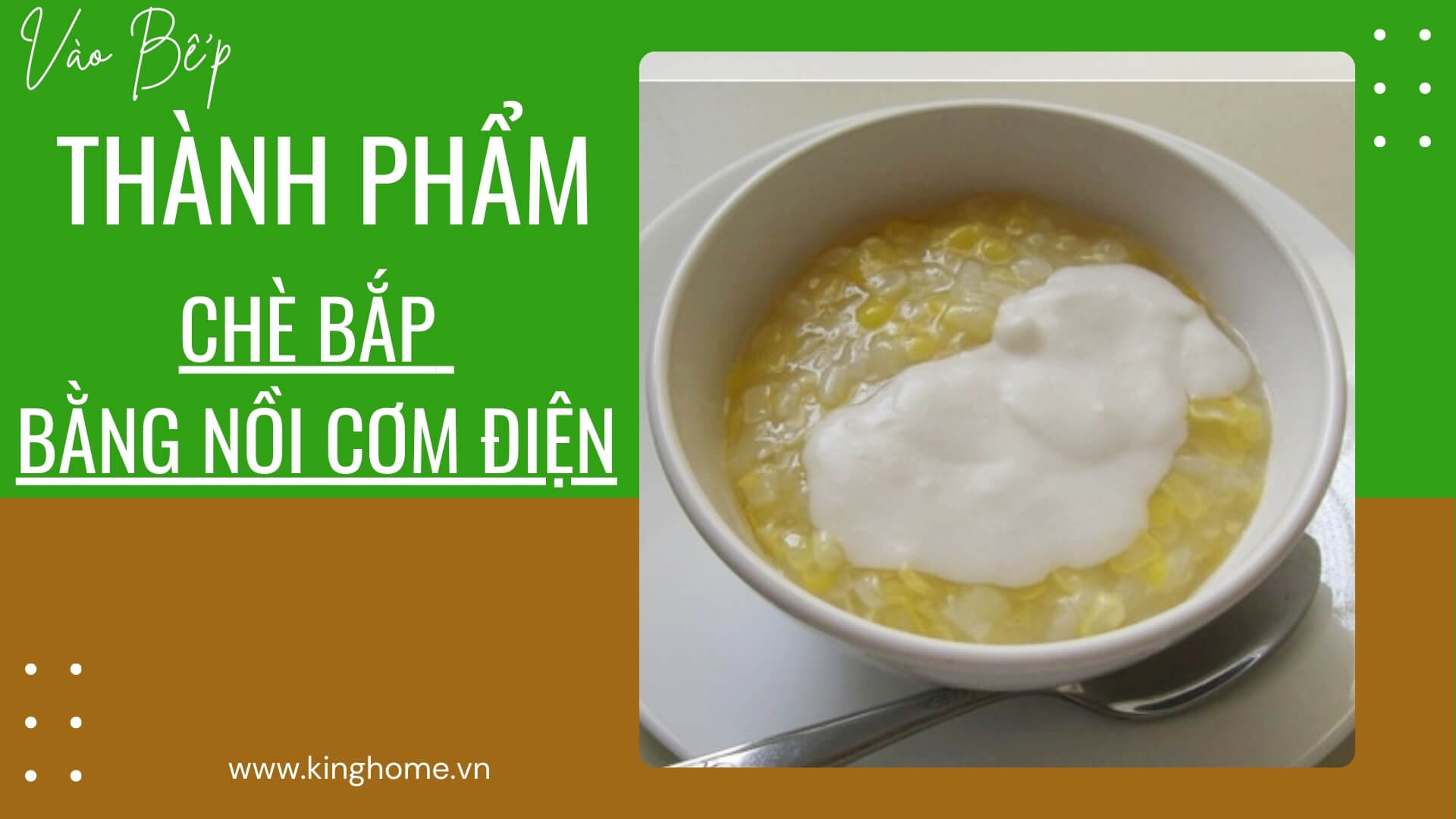 Chè bắp bằng nồi cơm điện