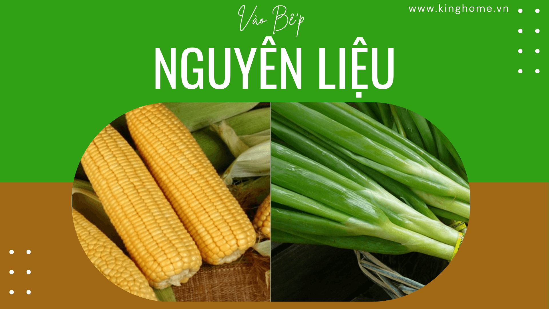 Nguyên liệu làm Bắp nướng bằng nồi chiên không dầu