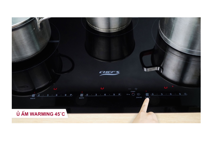 Bếp điện từ Chef's 2 từ 1 hồng ngoại EH-MIX536