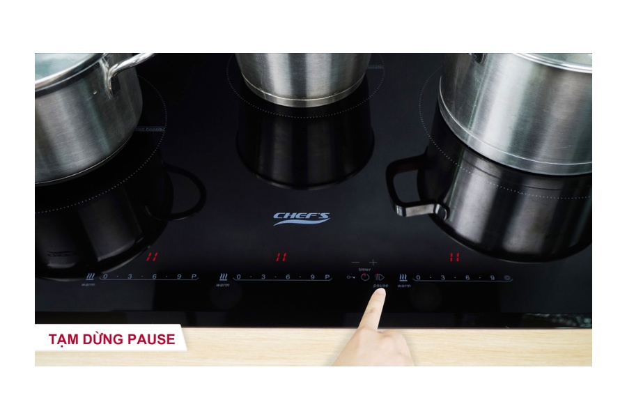 Bếp điện từ Chef's 2 từ 1 hồng ngoại EH-MIX536