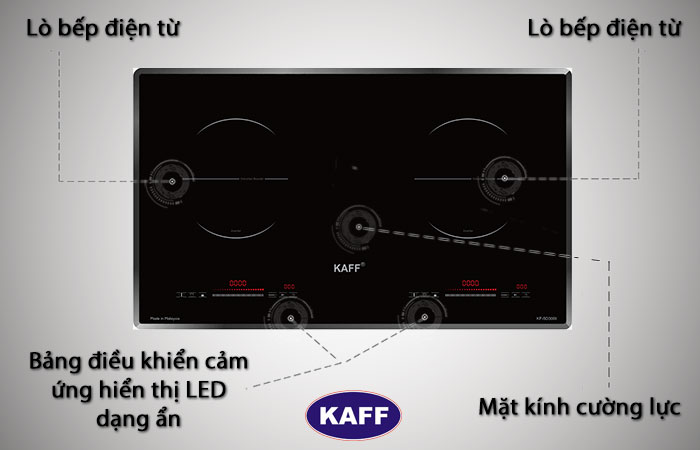 bếp điện từ đôi Kaff KF-SD300II