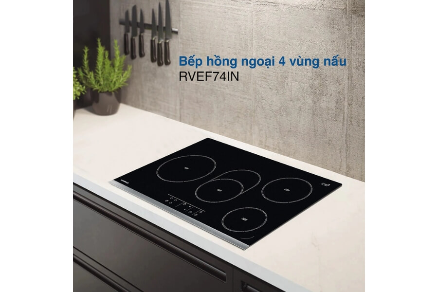 Bếp hồng ngoại 4 vùng nấu âm bàn Rosieres RVEF74IN