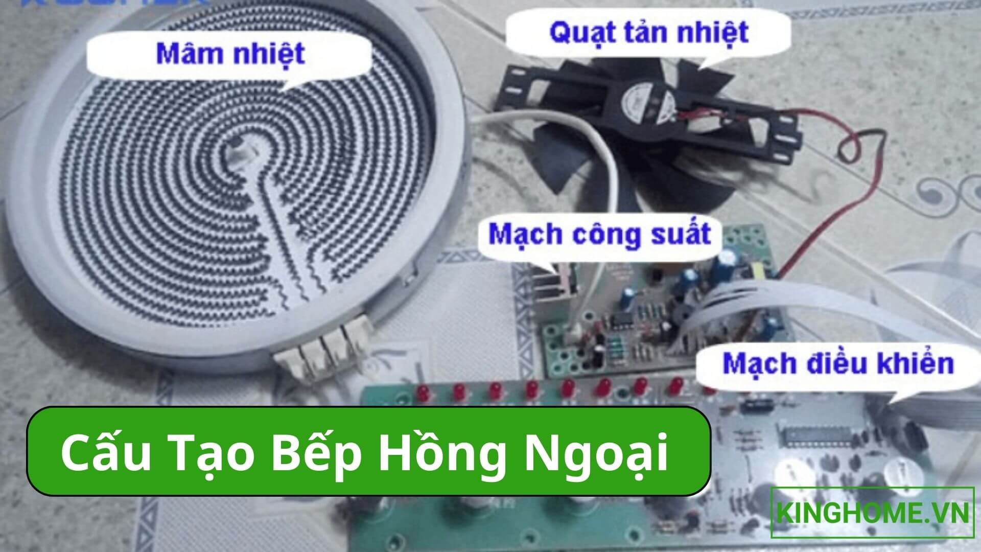 Cấu tạo bếp hồng ngoại