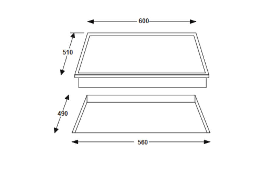 Bếp từ 3 vùng nấu âm bàn Rosieres RISD3BC