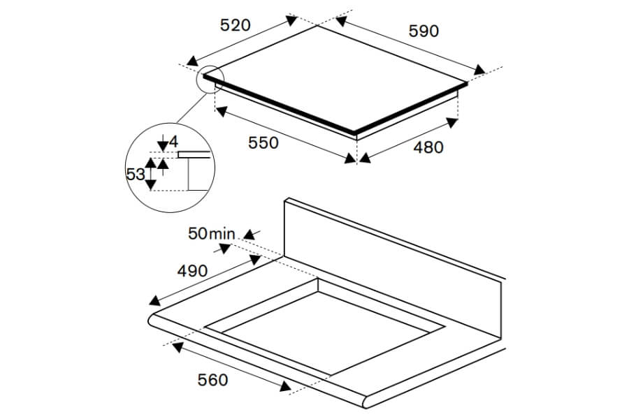 Bếp từ Bertazzoni P603I30NV