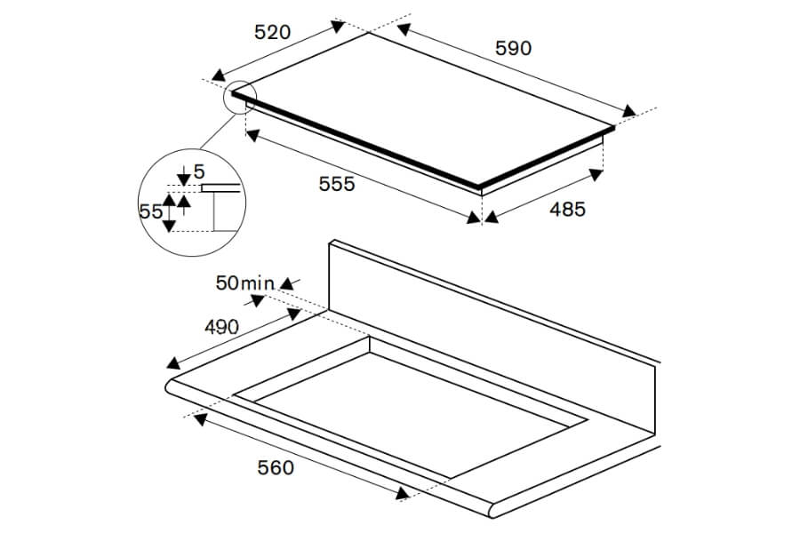 Bếp từ Bertazzoni P604I2M28NV